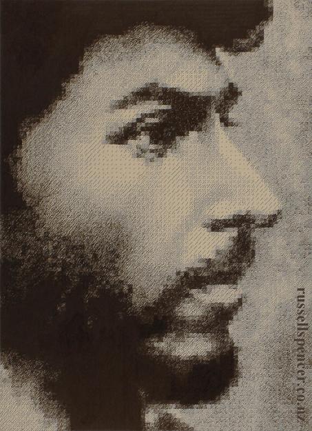 Young Stalin - painting by artist Russell Spencer