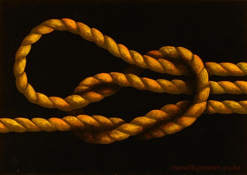 Knot 1 - painting by artist Russell Spencer