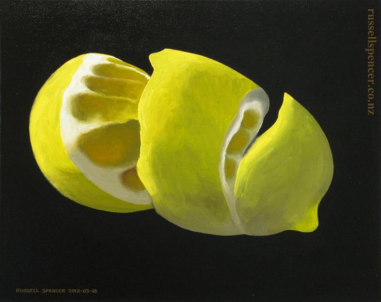 Half Peeled Lemon by artist Russell Spencer