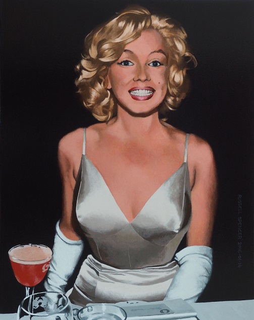 Marilyn Grinning by artist Russell Spencer