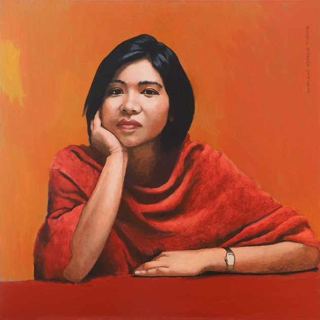 Portrait of Chinee by artist Russell Spencer