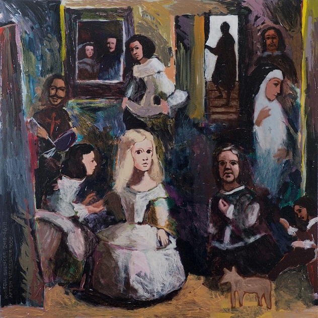 Interpretation of Las Meninas by Velazquez, by artist Russell Spencer