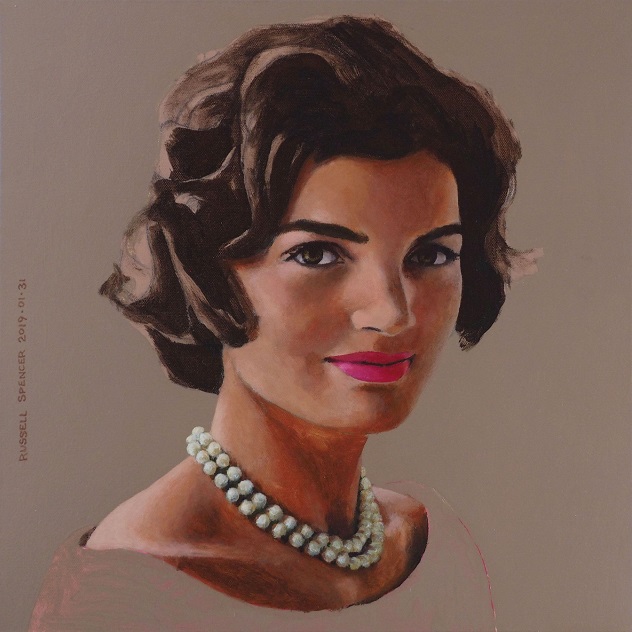 Jackie Kennedy, 1959, by artist Russell Spencer