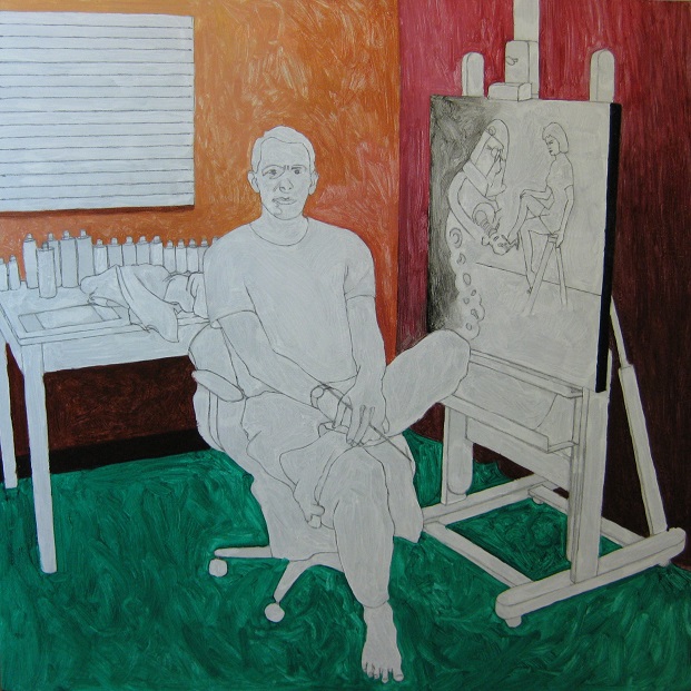 Progress Picture 5/22 for Self-Portrait In Best Painting Trousers