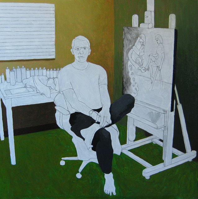 Progress Picture 6/22 for Self-Portrait In Best Painting Trousers