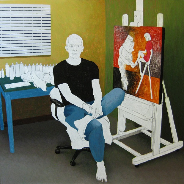 Progress Picture 8/22 for Self-Portrait In Best Painting Trousers