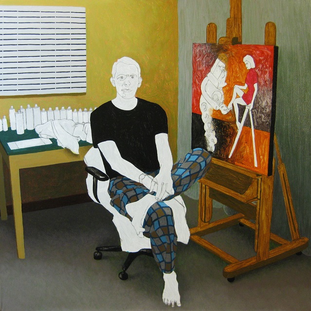 Progress Picture 9/22 for Self-Portrait In Best Painting Trousers