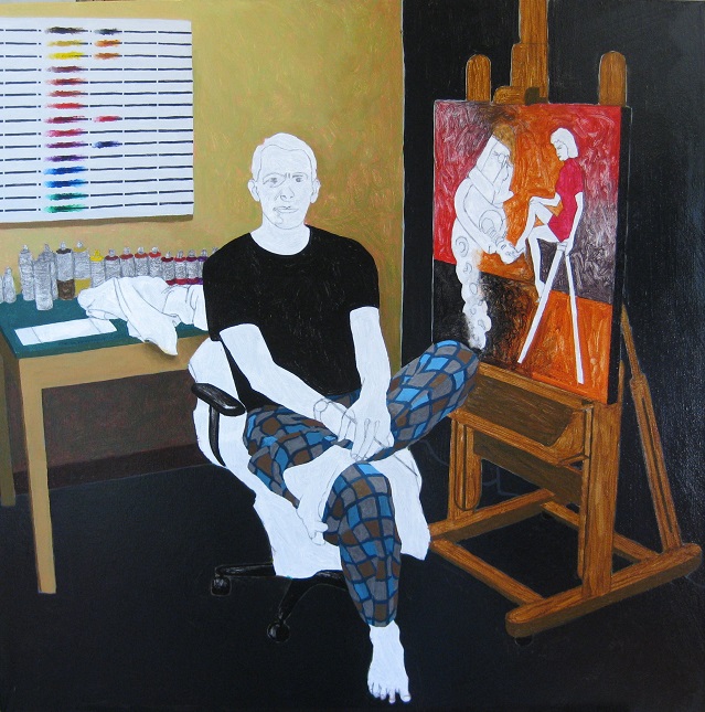 Progress Picture 10/22 for Self-Portrait In Best Painting Trousers