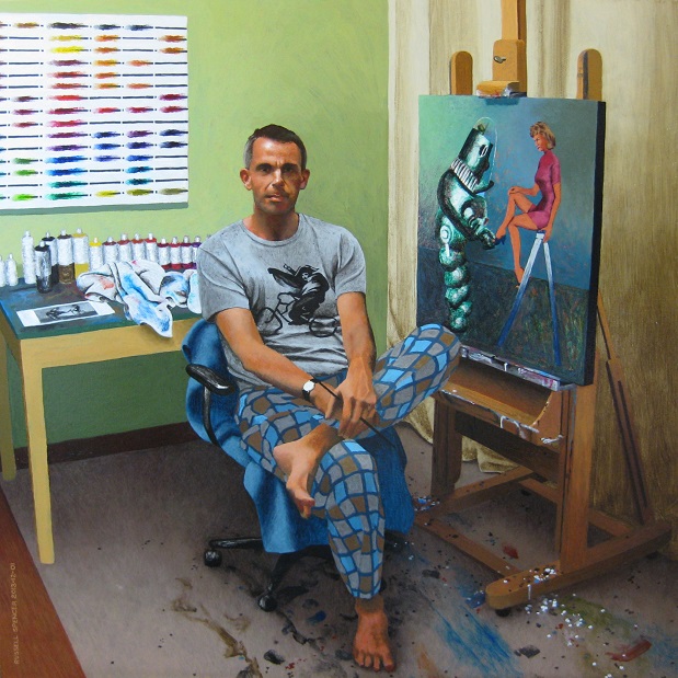 Progress Picture 21/22 for Self-Portrait In Best Painting Trousers