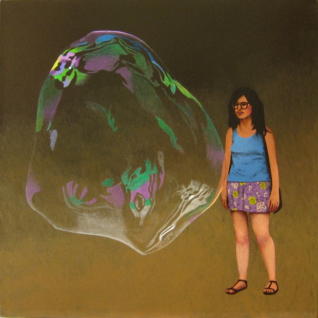 Progress Picture 10/11 for Tourist Watching Bubble, Barcelona