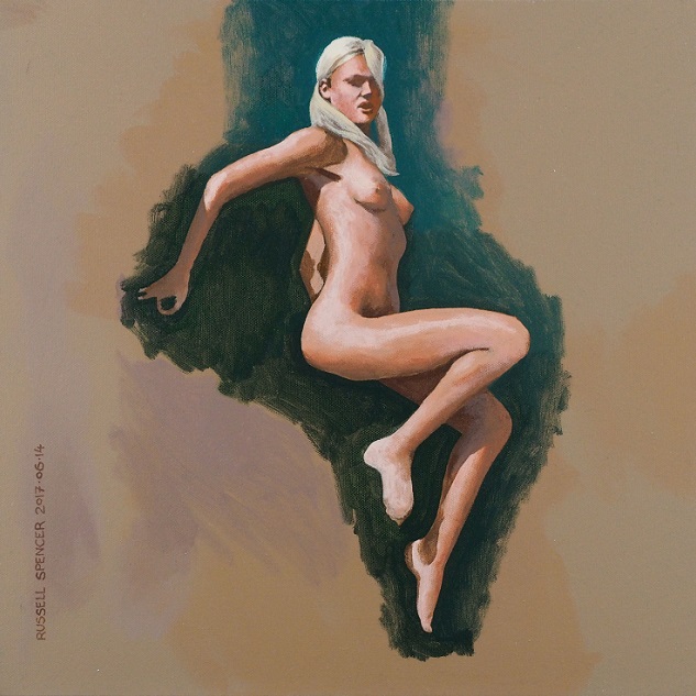 Finished Painting Up The Wall