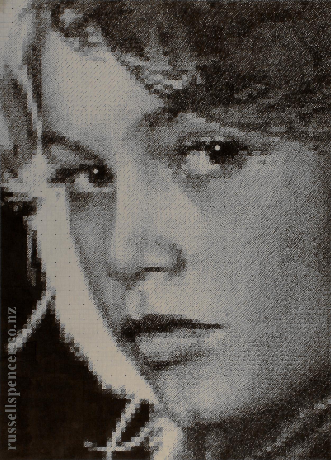 Brigitte Bardot - painting by artist Russell Spencer (Large)