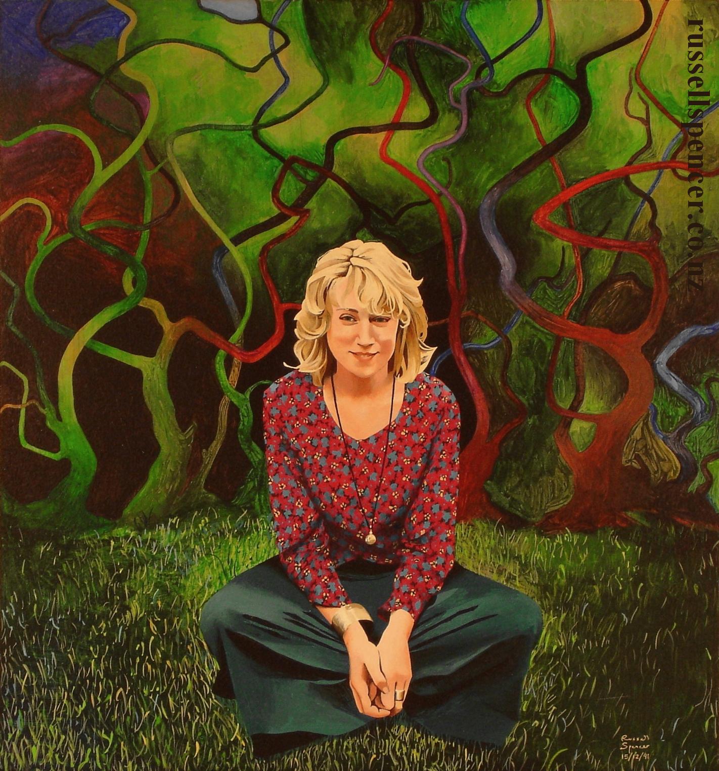 Meg 1 - painting by artist Russell Spencer (Large)