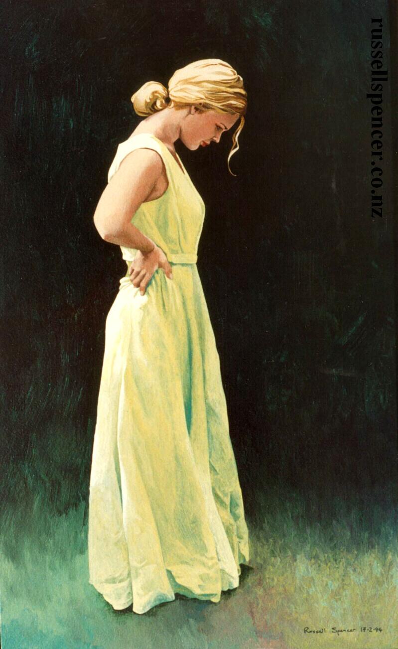 Sarah - painting by artist Russell Spencer (Large)