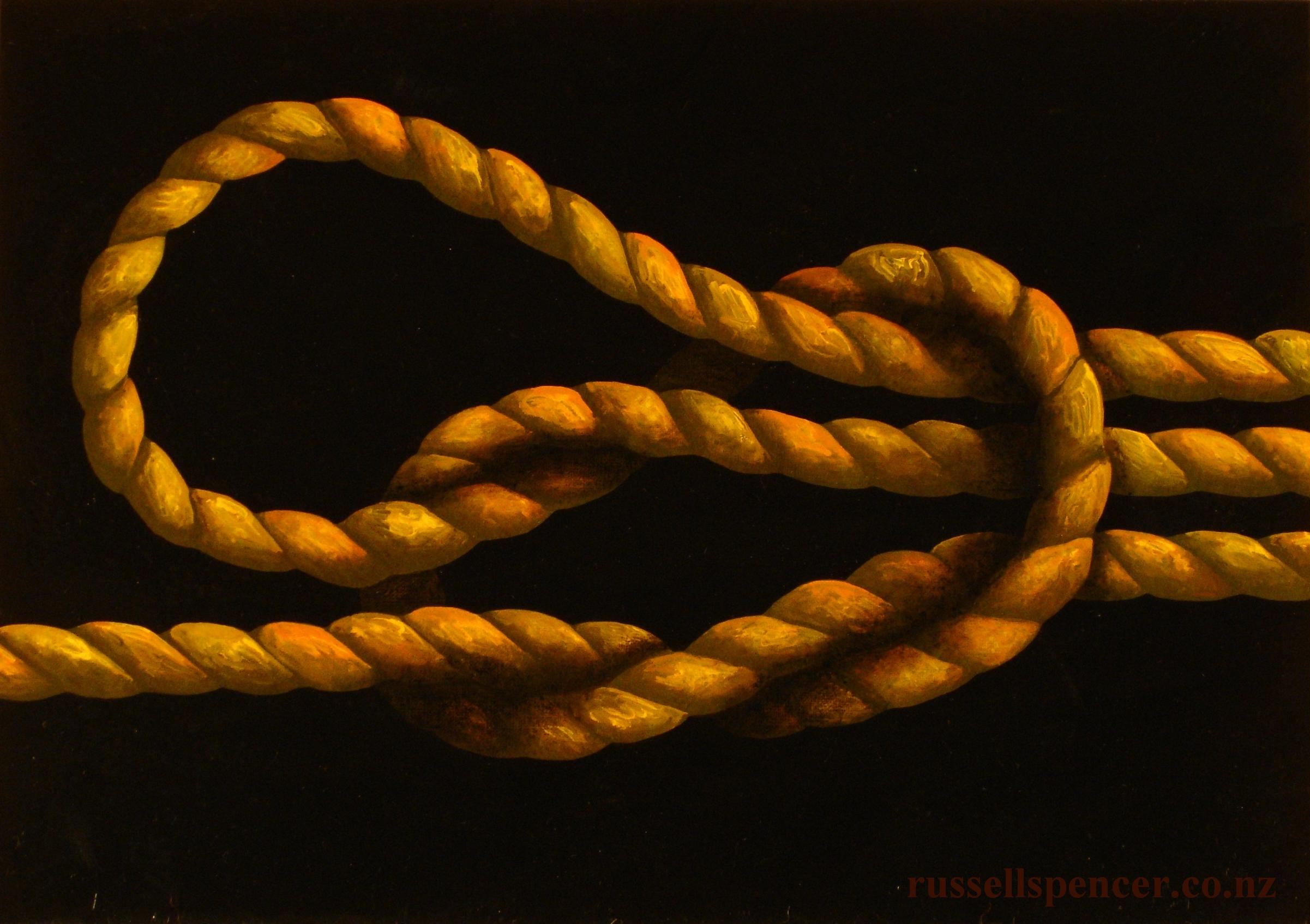 Knot 1 - painting by artist Russell Spencer (Large)