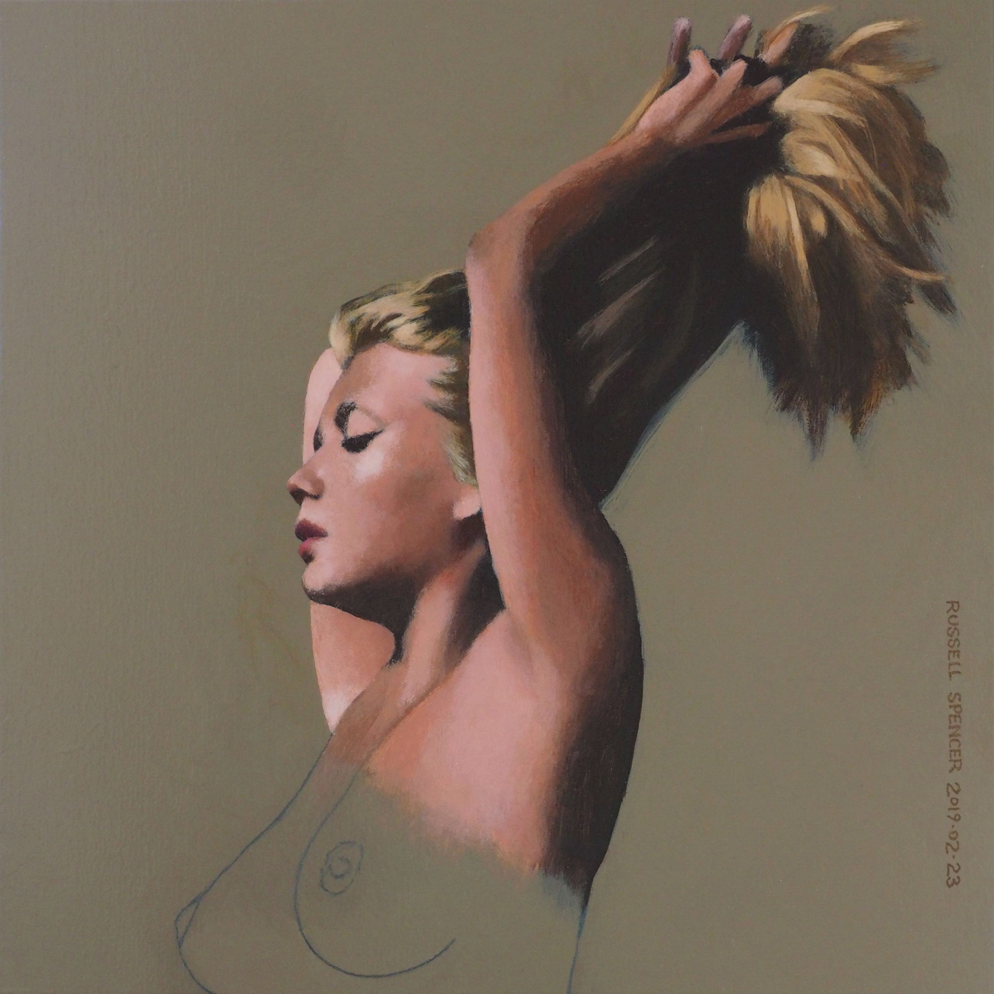 Girl Holding Hair Up by artist Russell Spencer (Large)
