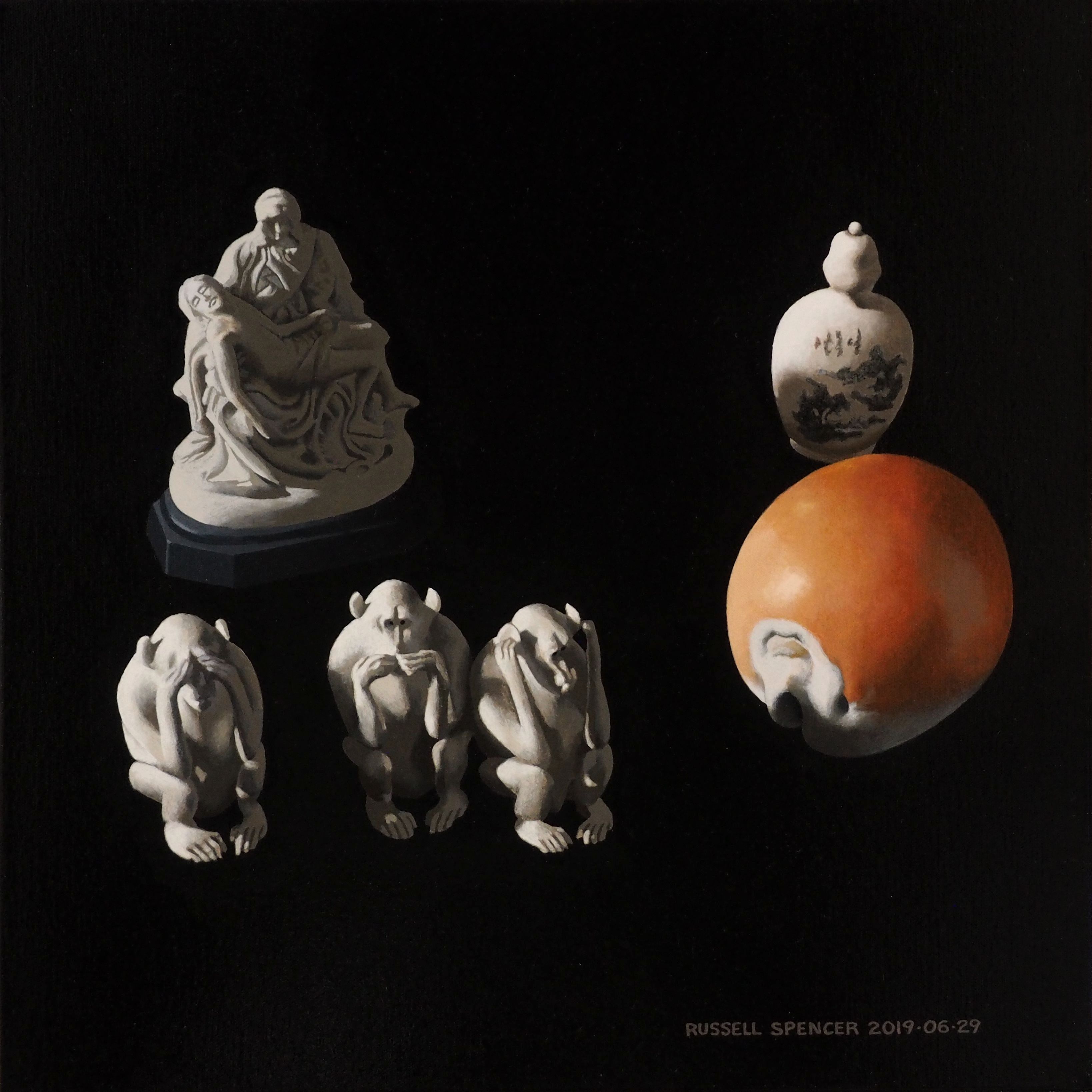 Golden Cowrie And Knick Knacks by artist Russell Spencer (Large)